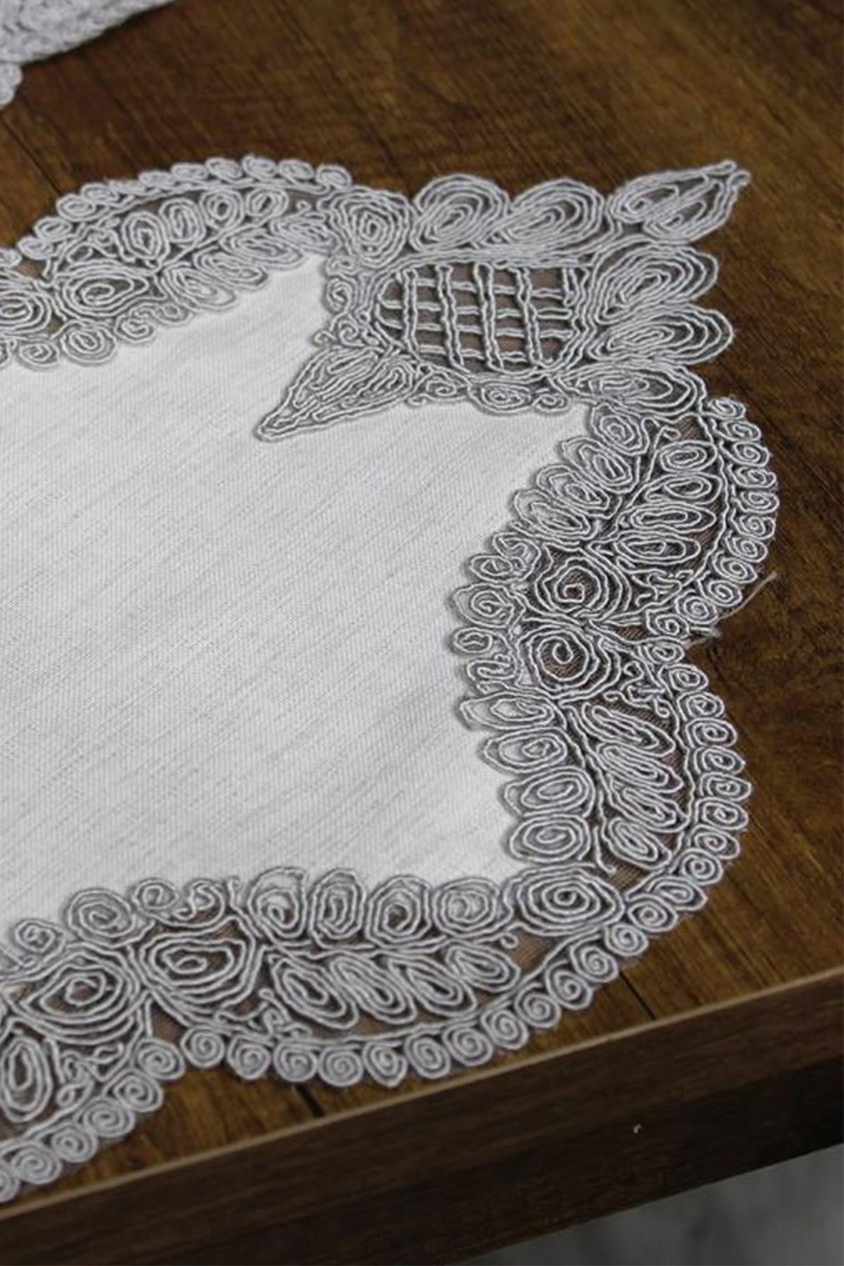 Çeyiz Diyarı Sofia 5 Parça Keten Salon Takımı Krem Silver - 3