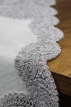 Çeyiz Diyarı Sofia 5 Parça Keten Salon Takımı Krem Silver - 4