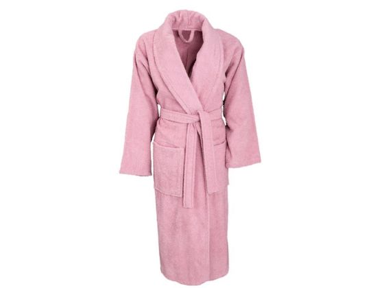 Çeyiz Diyarı Soft Pamuk Tek Bornoz Pembe - Çeyiz Diyarı