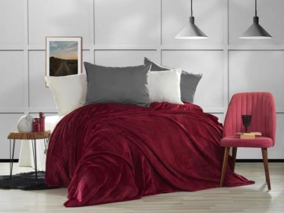 Çeyiz Diyarı Softy Tek Kişilik Ultrasoft Tek Battaniye Kırmızı - Hobby