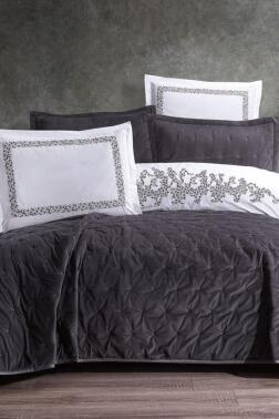 Çeyiz Diyarı Stella 10 Parça Çeyiz Seti Antrasit - 1