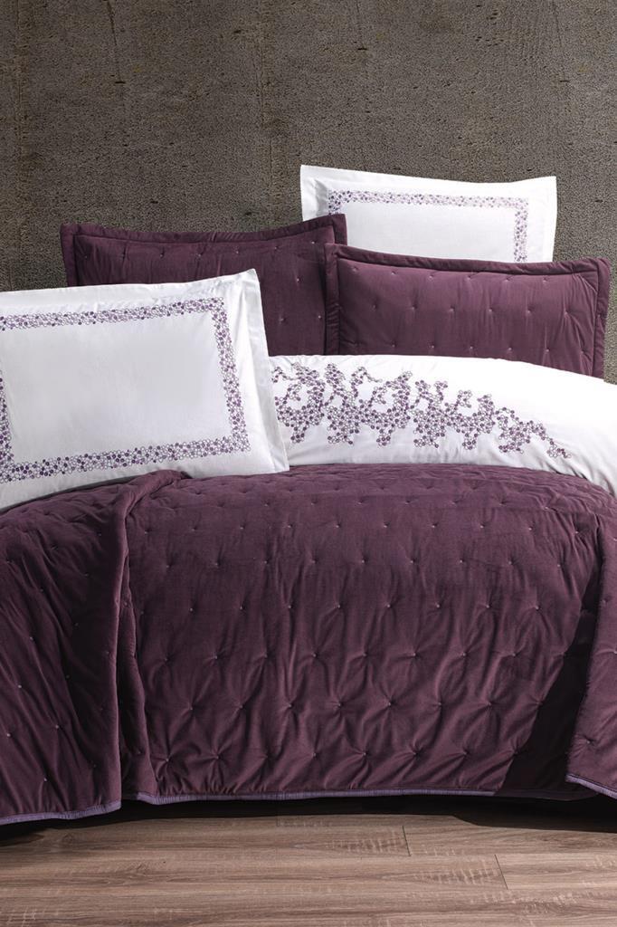 Çeyiz Diyarı Stella 10 Parça Çeyiz Seti Mürdüm - 1