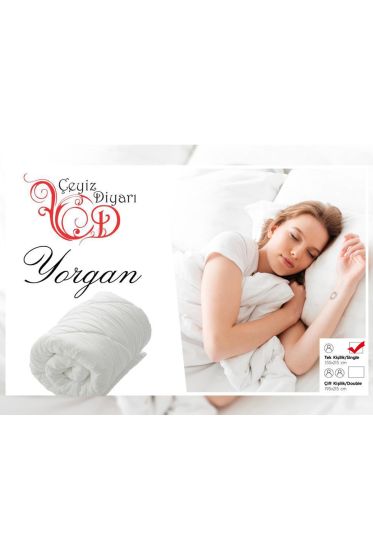 Çeyiz Diyarı Tek Kişilik Silikon Yorgan - Çeyiz Diyarı