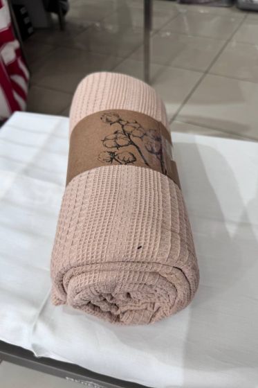 Çeyiz Diyarı Tek Kişilik Yazlık Pamuklu Tek Pike Cappucino - Çeyiz Diyarı (1)
