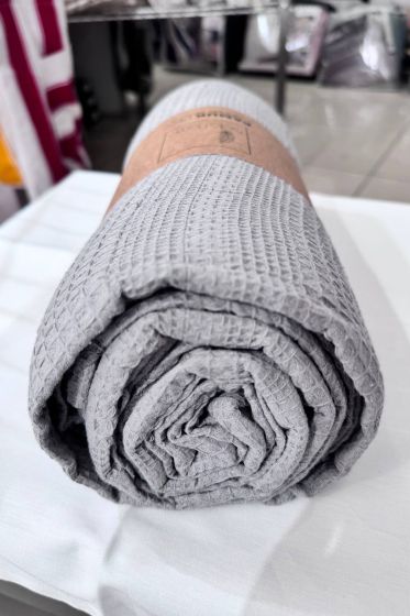 Çeyiz Diyarı Tek Kişilik Yazlık Pamuklu Tek Pike Gri - Çeyiz Diyarı (1)