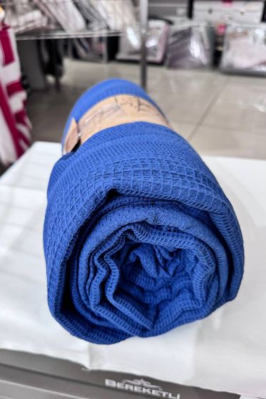 Çeyiz Diyarı Tek Kişilik Yazlık Pamuklu Tek Pike Lacivert - Çeyiz Diyarı (1)