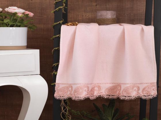 Çeyiz Diyarı Tesadüf Çeyizlik Havlu Pudra - Çeyiz Diyarı