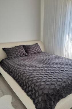 Çeyiz Diyarı Vesya 2 Parça Tek Kişilik Pike Takımı Antrasit - 1