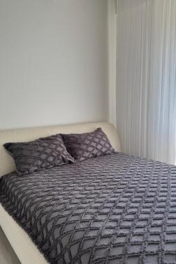 Çeyiz Diyarı Vesya 2 Parça Tek Kişilik Pike Takımı Antrasit - 3