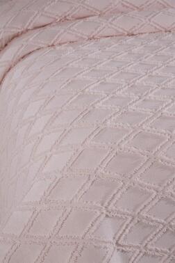 Çeyiz Diyarı Vesya 2 Parça Tek Kişilik Pike Takımı Pudra - 4