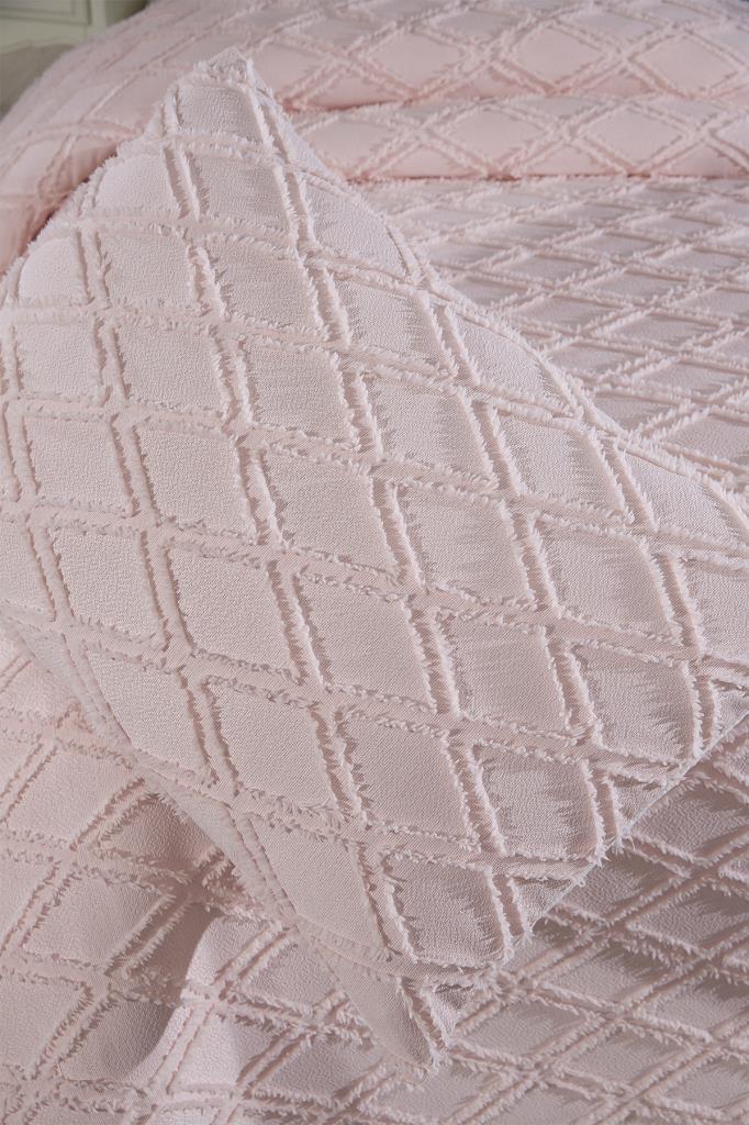 Çeyiz Diyarı Vesya 2 Parça Tek Kişilik Pike Takımı Pudra - 7