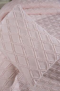 Çeyiz Diyarı Vesya 2 Parça Tek Kişilik Pike Takımı Pudra - 7