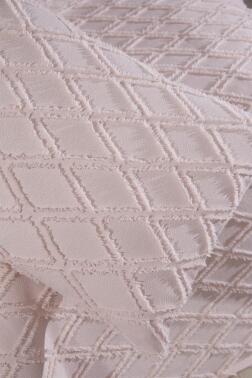 Çeyiz Diyarı Vesya 2 Parça Tek Kişilik Pike Takımı Pudra - 8