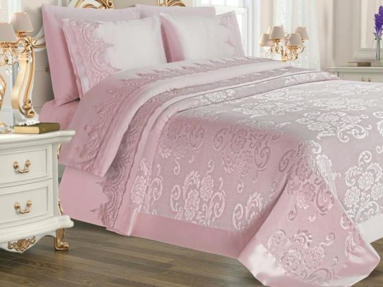 Çeyiz Diyarı Violet Pike Takımı 6 Parça Pudra - Çeyiz Diyarı