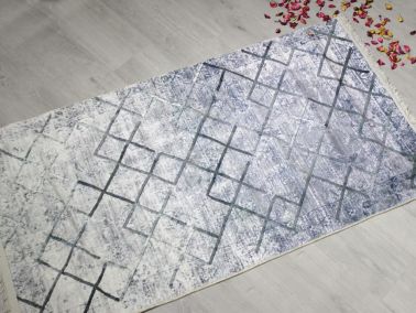 Çeyiz Diyarı White Of Bambu Kaydırmaz Taban Halı 80x150 Cm - 1