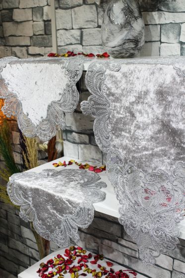 Çeyiz Diyarı Yasemin 3 Parça Yatak Odası Takımı Gri - Çeyiz Diyarı
