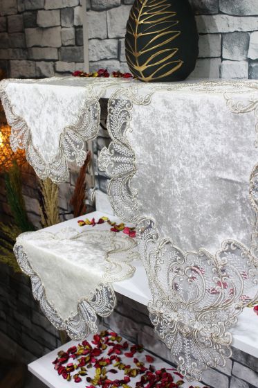 Çeyiz Diyarı Yasemin 3 Parça Yatak Odası Takımı Krem Gold - Çeyiz Diyarı