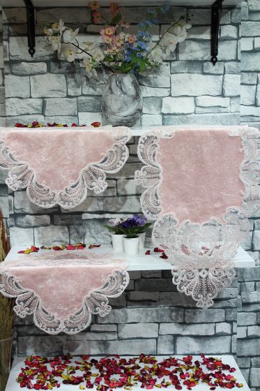 Çeyiz Diyarı Yasemin 3 Parça Yatak Odası Takımı Pudra - Çeyiz Diyarı (1)