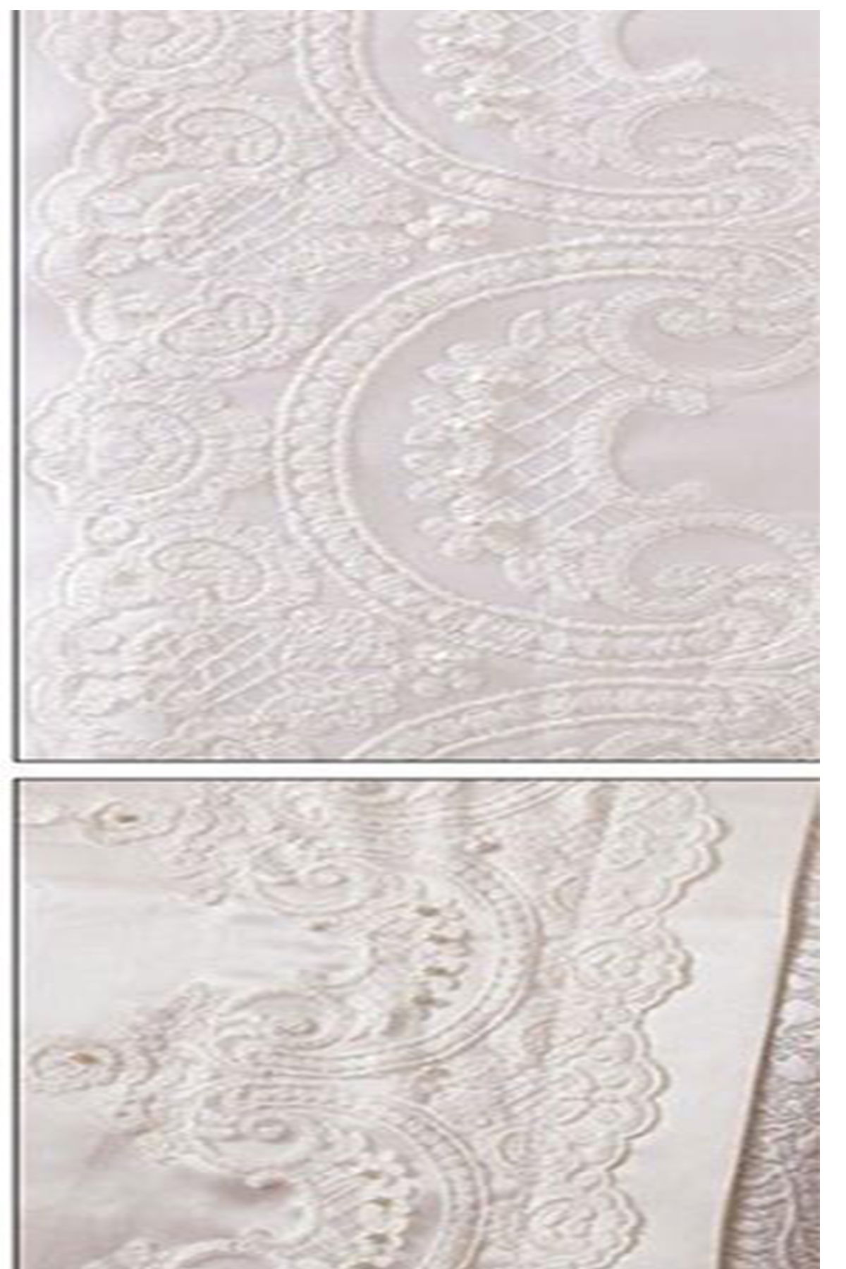 Çeyizdiyarı Fransız Güpürlü Diana Pike Takımı Bej - 2