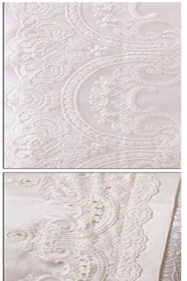 Çeyizdiyarı Fransız Güpürlü Diana Pike Takımı Bej - Çeyiz Diyarı (1)