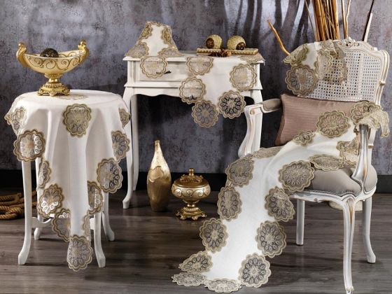 Çeyizdiyarı Perla 5 Parça Salon Takımı Gri - Çeyiz Diyarı (1)