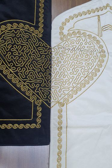 Çeyizdiyarı Sevgi Kadife 2'li Seccade Takımı Altın - Çeyiz Diyarı (1)