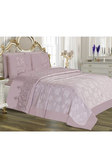 Çeyizlik Pike Takımı Elegance Pudra - Çeyiz Diyarı (1)