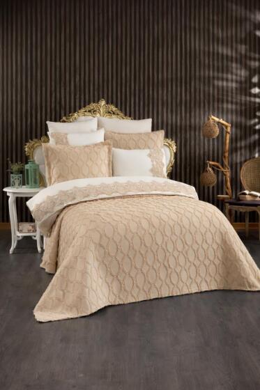 Chery Gelin Seti 7 Parça Cappucino - Çeyiz Diyarı