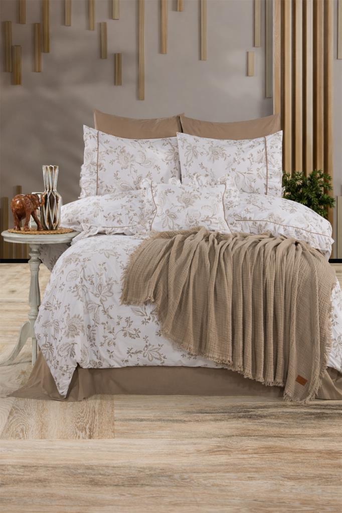 Clio %100 Pamuk Pikeli Çift Kişilik Nevresim Takımı - 1