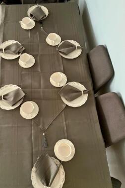 Colber 26 Parça Masa Örtüsü Takımı Antrasit - 2