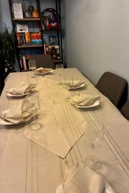 Colber 26 Parça Masa Örtüsü Takımı Bej - 2
