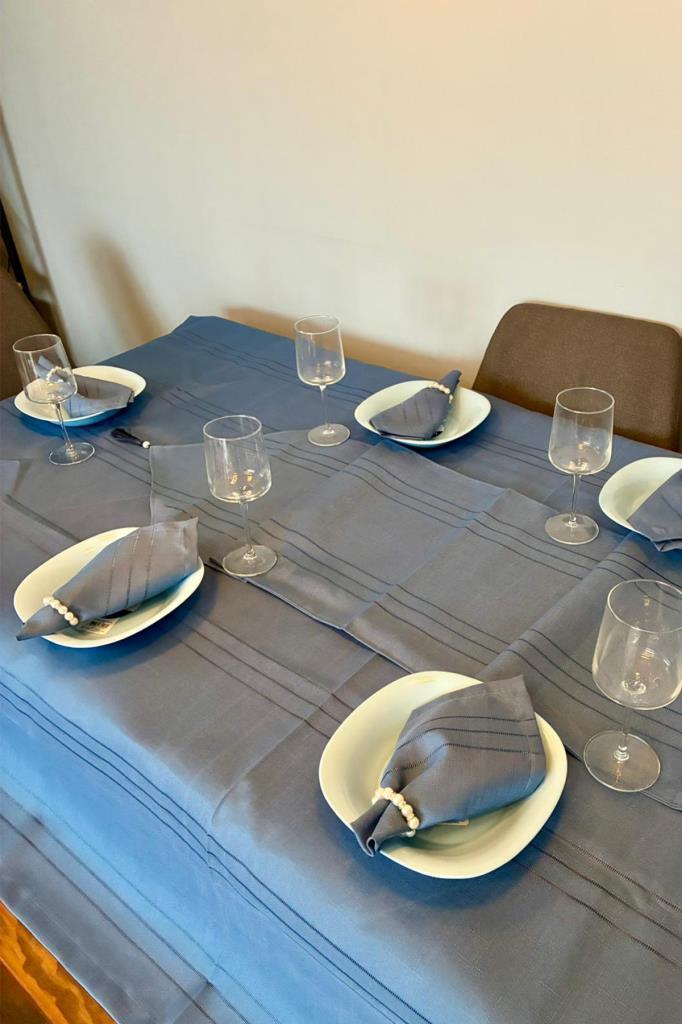 Colber 26 Parça Masa Örtüsü Takımı İndigo - 3