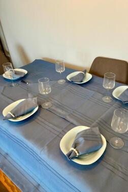 Colber 26 Parça Masa Örtüsü Takımı İndigo - 3