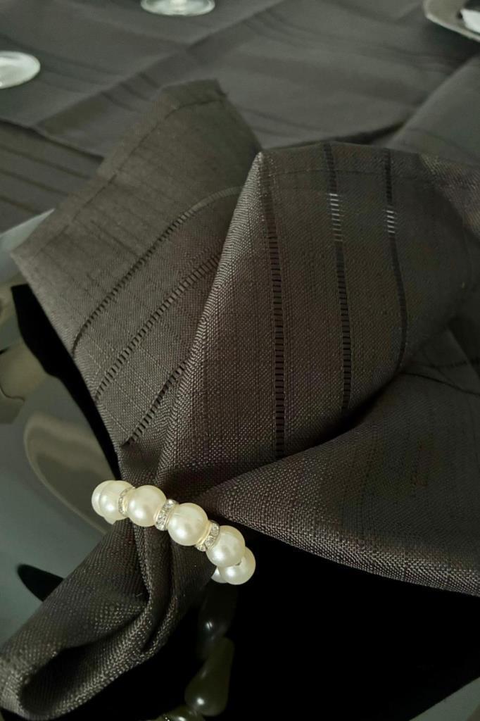 Colber 26 Parça Masa Örtüsü Takımı Siyah - 6