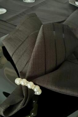 Colber 26 Parça Masa Örtüsü Takımı Siyah - 6