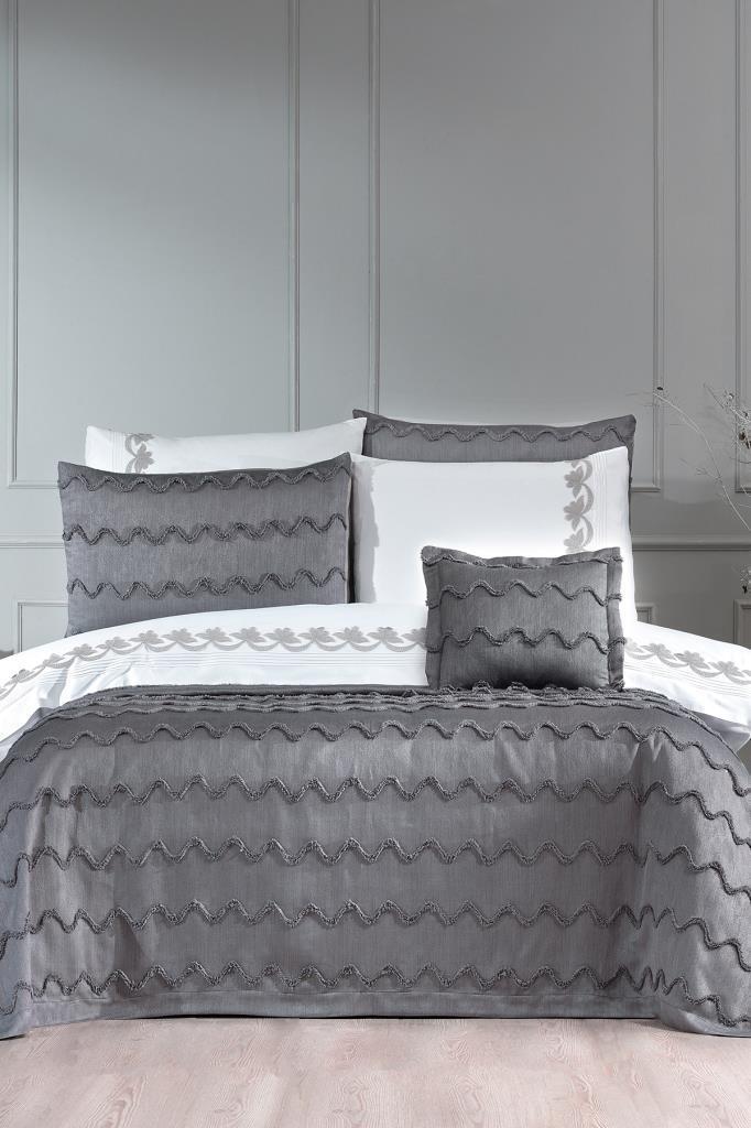 Colorado Modern 9 Parça Gelin Seti Gri - 1