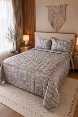 Cortina Çift Kişilik Yatak Örtüsü 240x250 cm Bej - 1