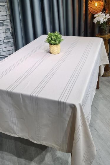 Corvver Dertsiz Masa Örtüsü 155x220 Cappucino - Çeyiz Diyarı (1)
