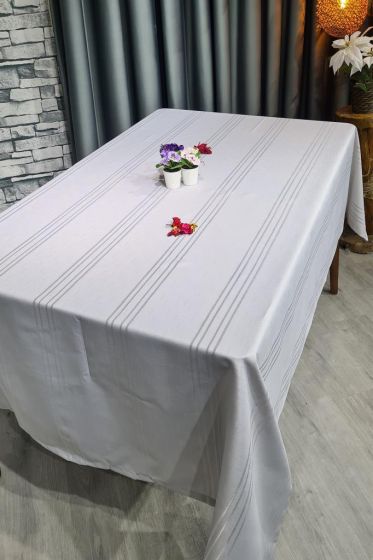 Corvver Dertsiz Masa Örtüsü 155x220 Gri - Çeyiz Diyarı