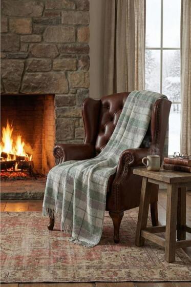 Cotton Touch Tek Kişilik 130x170 cm Tv Battaniyesi Yeşil - Çeyiz Diyarı