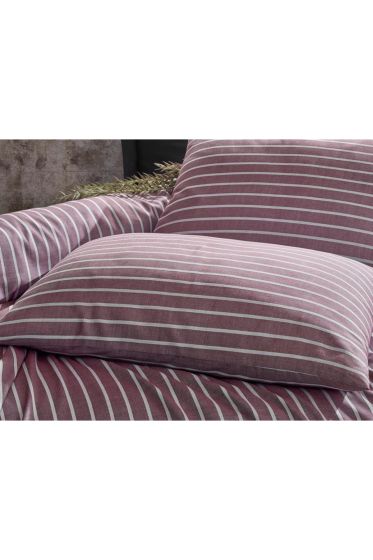 Cottonbox Bambu Saten Çift Kişilik Nevresim Takımı Bordo - Cotton Box (1)