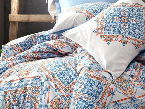 Cottonbox Bohem Grande Çift Kişilik Nevresim Takımı Mavi - Cotton Box (1)