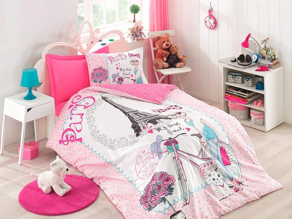 Cottonbox Junior Best Friend Tek Kişilik Nevresim Takımı Pembe - 1