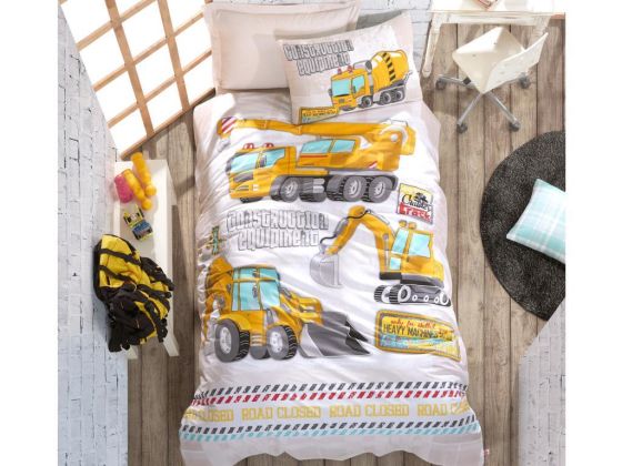 Cottonbox Junior Track Tek Kişilik Nevresim Takımı Turkuaz - Cotton Box (1)