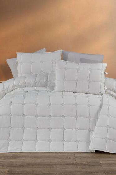Cratos Comfort Çift Kişilik Yatak Örtüsü Krem - Çeyiz Diyarı
