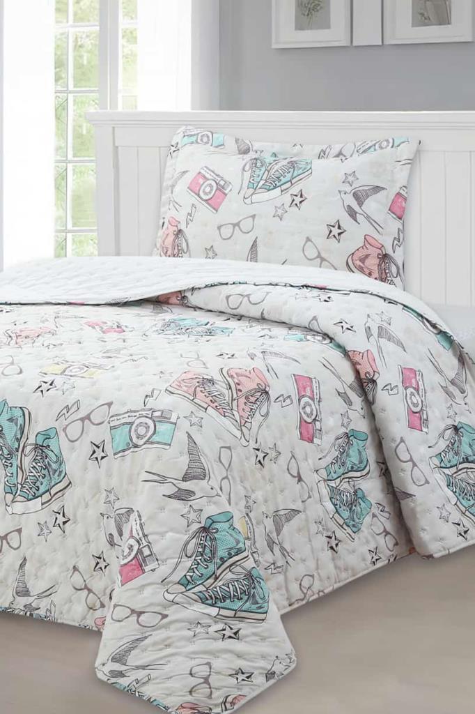 Cute Girl Genç Ve Çocuk Tek Kişilik Yatak Örtüsü 180x240 - 1