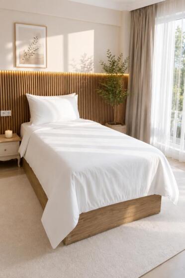 Daily Cheap 2 Parça Tek Kişilik Nevresim Seti 160x200 Beyaz - Çeyiz Diyarı