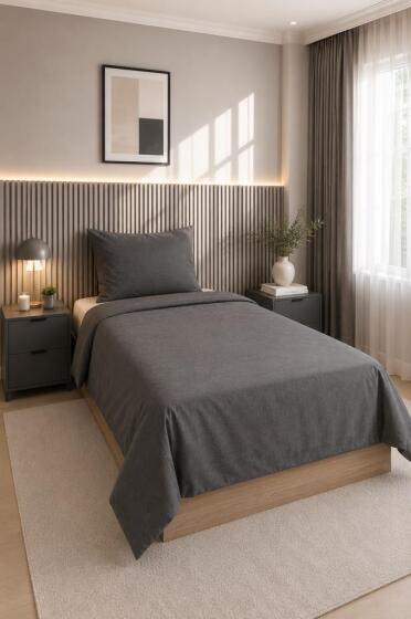 Daily Cheap 2 Parça Tek Kişilik Nevresim Seti 160x200 İndigo - Çeyiz Diyarı
