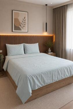 Daily Cheap 3 Parça Çift Kişilik Nevresim Seti 200x220 Adaçayı - 1