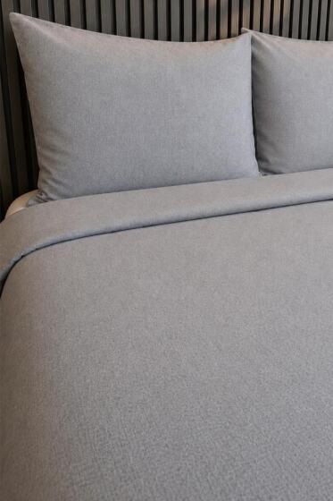 Daily Cheap 3 Parça Çift Kişilik Nevresim Seti 200x220 Gri - Çeyiz Diyarı (1)